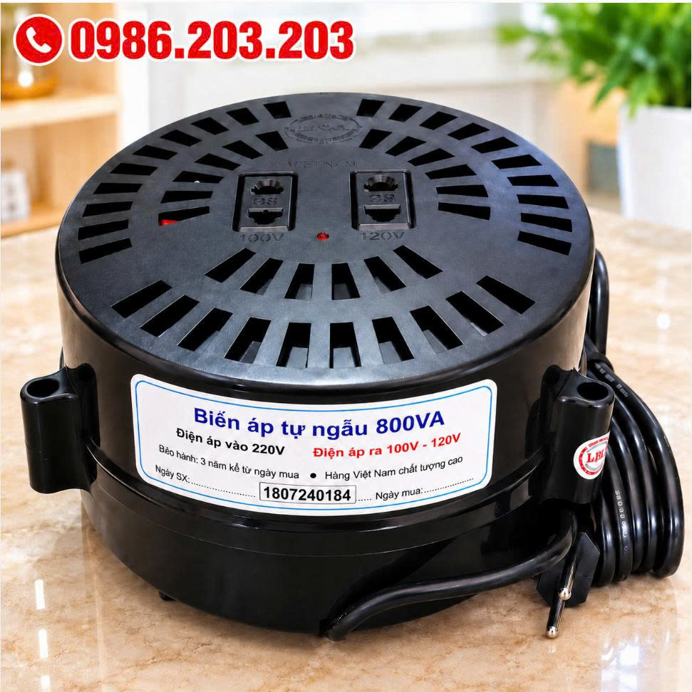 Biến áp LiOA 800VA là dòng biến áp 1 pha công suất nhỏ