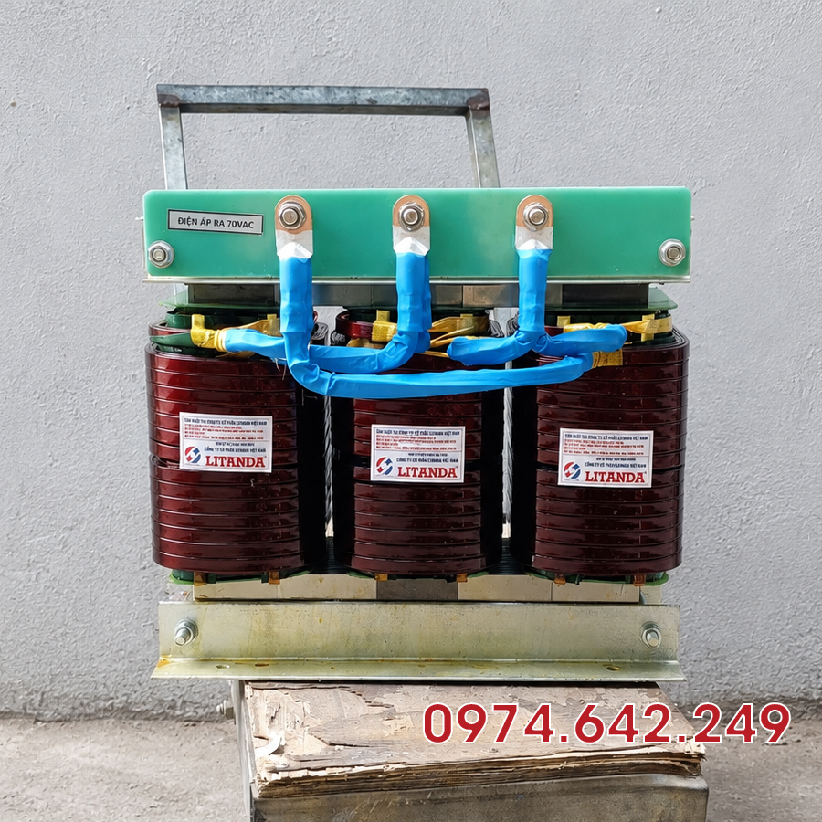 Biến áp Trần 75KVA 3 pha chuyên dùng đổi nguồn điện, cung cấp nguồn điện phù hợp và an toàn cho các thiết bị công nghiệp 3 pha.