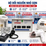 Bộ đổi nguồn 220V sang 110V nhỏ gọn là thiết bị được sử dụng để hạ điện áp từ nguồn điện 220V xuống khoảng 110V