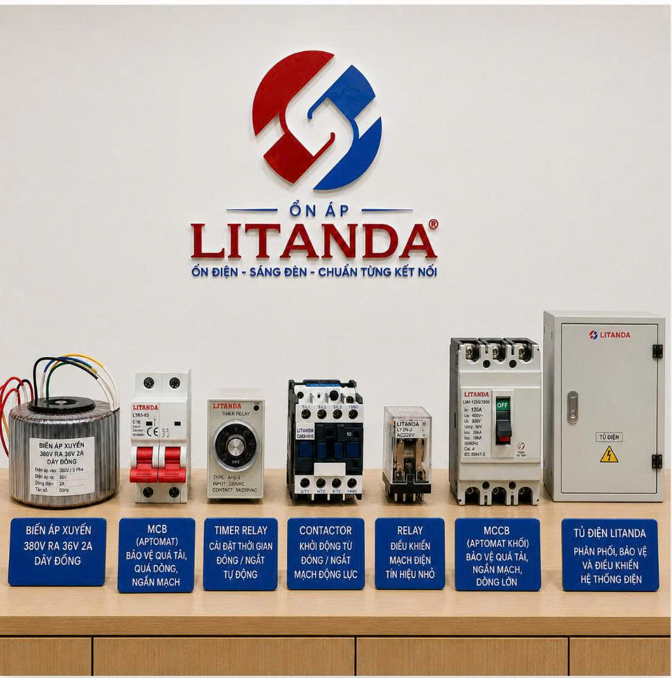 MCCB là thiết bị bảo vệ điện thường xuất hiện tại tủ điện tổng, nhà xưởng, hệ thống máy móc, động cơ công suất lớn, ổn áp và máy biến áp.