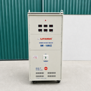 Ổn Áp 150KVA 3 Pha Dải 304V chuyên dùng cho lưới điện rất yếu, giúp ổn định nguồn điện liên tục và bảo vệ an toàn cho thiết bị công suất cao.
