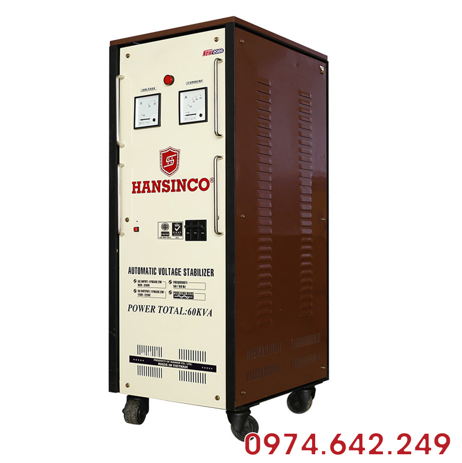 Ổn áp Hanshinco 1 pha là thiết bị chuyên dùng để ổn định nguồn điện sinh hoạt 220V