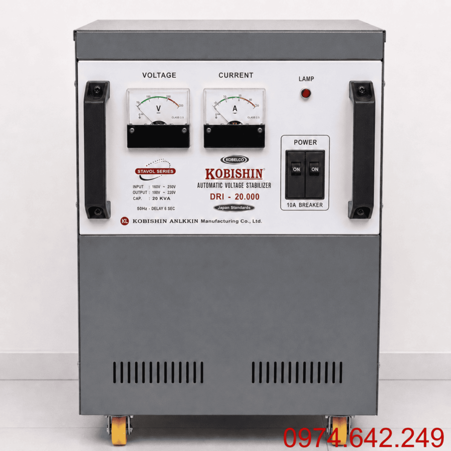 Ổn áp Kobishin 20KVA là danh mục tổng hợp các dòng ổn áp công suất 20.000VA