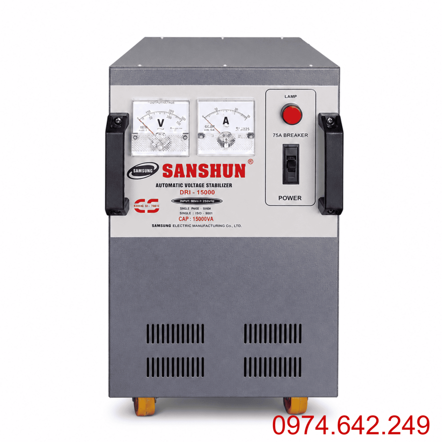 Ổn áp Sanshun 15KVA là danh mục tổng hợp các dòng ổn áp công suất 15.000VA