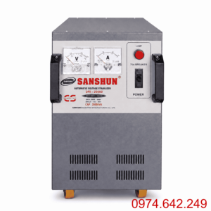 Ổn Áp Sanshun 20KVA 1 Pha Dải 90V chuyên dùng cho khu vực điện yếu, ổn định điện áp và bảo vệ thiết bị điện trong gia đình hoặc văn phòng.