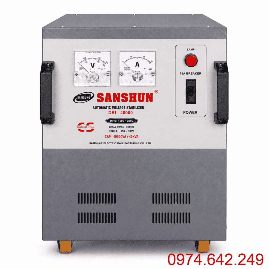 Ổn áp Sanshun 40KVA là danh mục tổng hợp các dòng ổn áp công suất 40.000VA