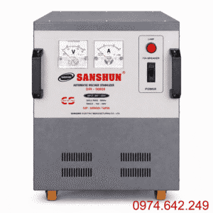 Ổn Áp Sanshun 50KVA 1 Pha Dải 90V dùng cho khu vực điện yếu, ổn định điện áp và bảo vệ thiết bị điện trong gia đình lớn, biệt thự, văn phòng hoặc xưởng nhỏ