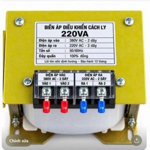 Biến áp trần điều khiển cách ly 220VA chuyên dùng hạ áp và cách ly mạch điều khiển, đảm bảo an toàn điện cho các thiết bị tự động hóa.