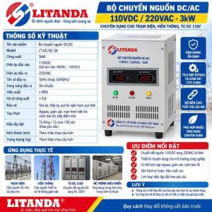 Bộ chuyển nguồn DC/AC 110VDC/220VAC-3kW Catalogo