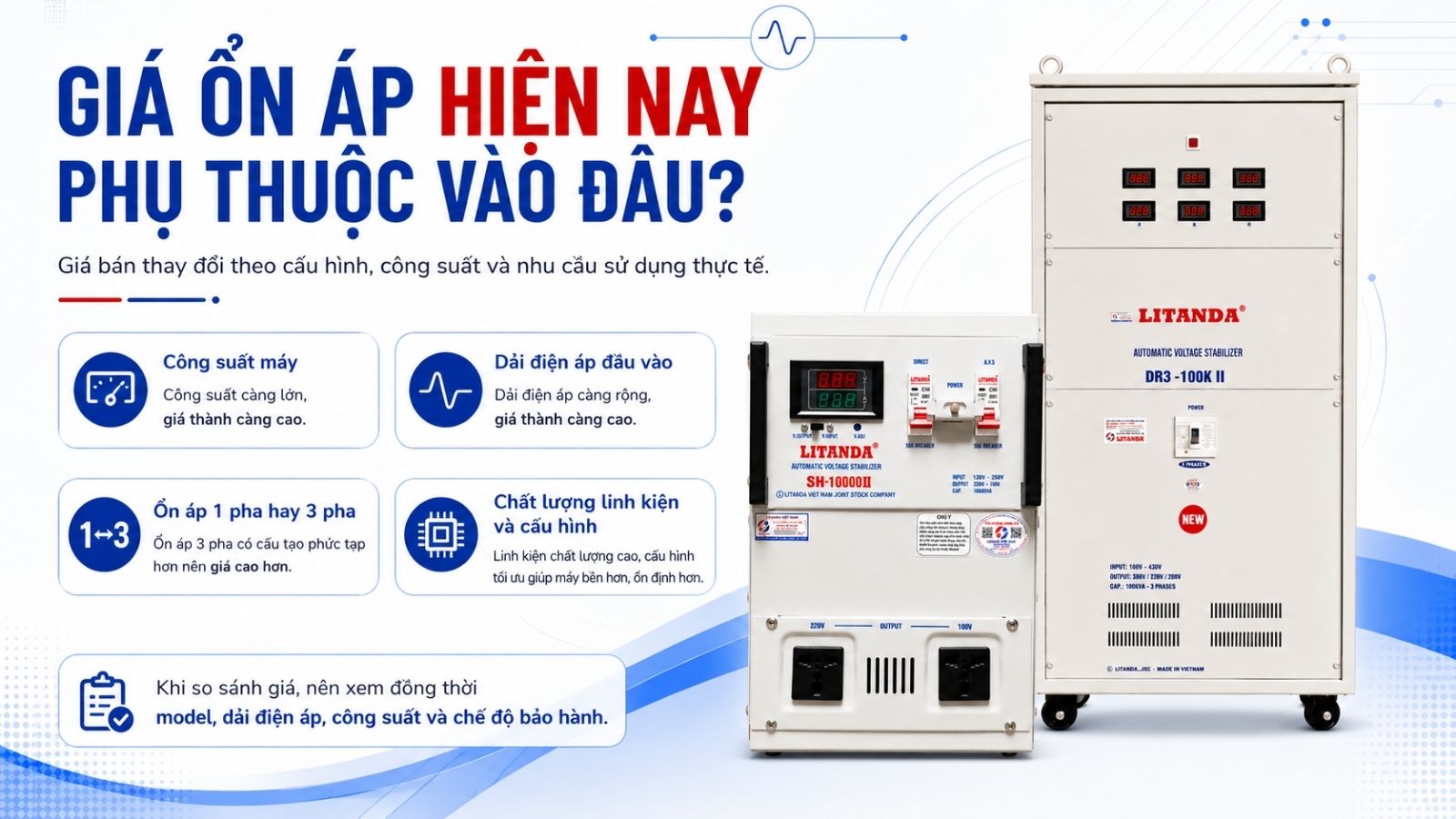 Giá ổn áp hiện nay phụ thuộc vào đâu