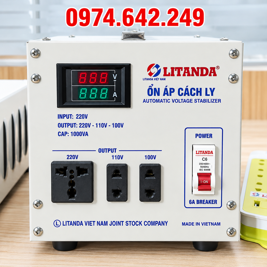 Ổn áp cho camera server mini chuyên dùng ổn định điện áp, bảo vệ hệ thống lưu trữ và thiết bị giám sát khỏi tình trạng sụt áp, chập chờn.