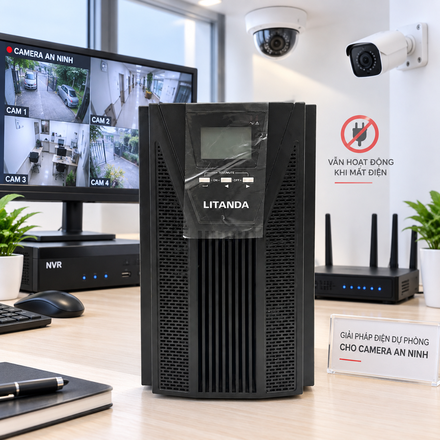 Ổn áp cho camera server mini chuyên dùng ổn định điện áp, bảo vệ hệ thống lưu trữ và thiết bị giám sát khỏi tình trạng sụt áp, chập chờn.