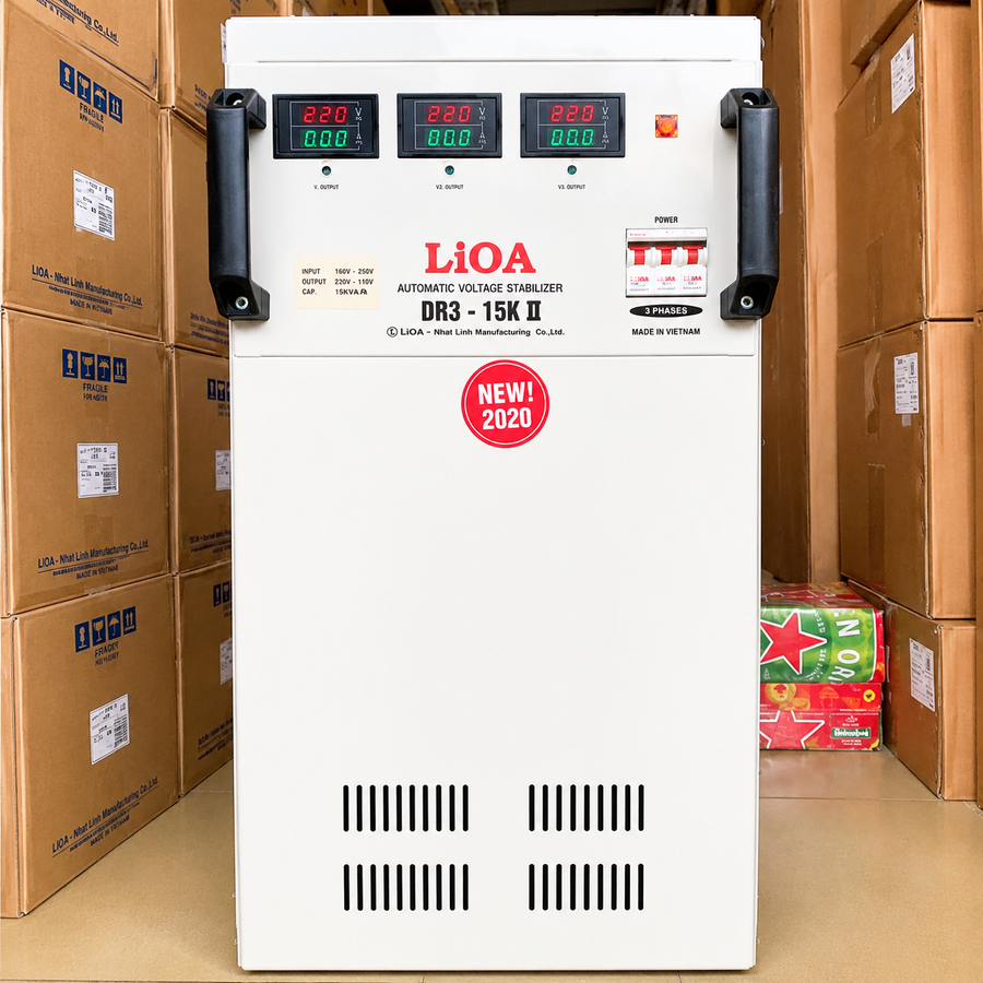 Ổn áp LiOA 15KVA 3 pha phù hợp với những hệ thống điện đang dịch chuyển theo hướng tự động hóa