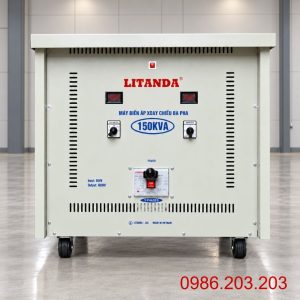 Biến áp tự ngẫu Litanda 150KVA vào 380V ra 690V giúp chuyển đổi điện áp chuẩn xác, chống nhiễu, cách ly an toàn và bảo vệ thiết bị vận hành ổn định.