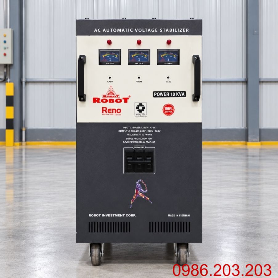 Ổn áp Robot 10KVA 3 pha