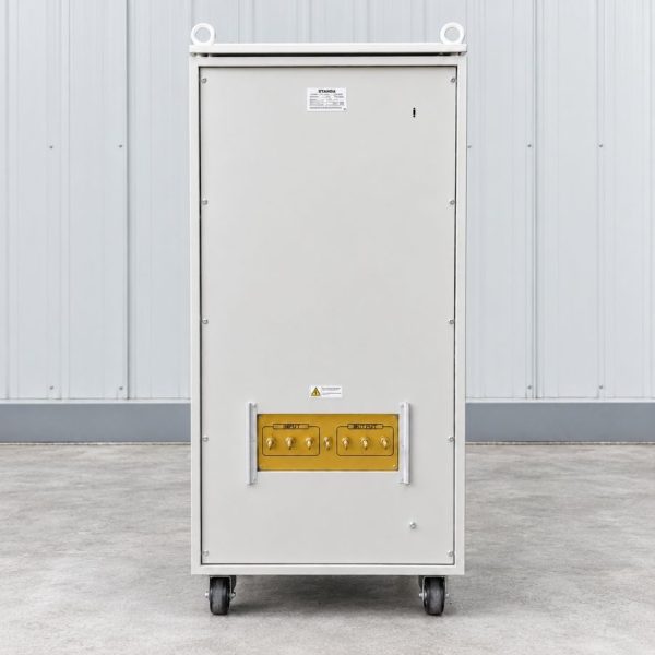 on-ap-standa-3-pha-250kva-nm-250kii-mat-sau Ổn áp Standa 3 pha 250KVA NM-250KII giúp cân bằng nguồn 380V, bảo vệ thiết bị điện công nghiệp, chống sốc áp, quá tải và nâng cao tuổi thọ máy móc vận hành.