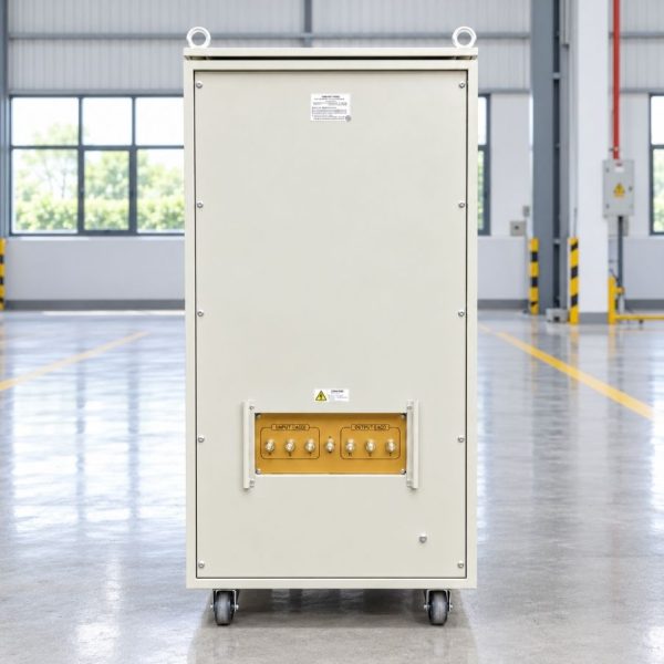 on-ap-standa-3-pha-300kva-nm-300kii-mat-sau Ổn áp Standa 3 pha 300KVA NM-300KII giúp cân bằng nguồn 380V, bảo vệ thiết bị điện công nghiệp, chống sốc áp, quá tải và nâng cao tuổi thọ máy móc vận hành.