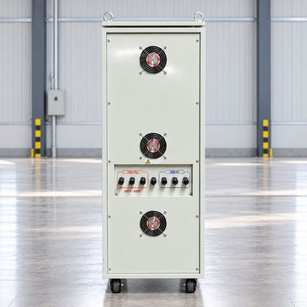 on-ap-standa-3-pha-60kva-sh3-60kii-mat-sau Ổn áp Standa 3 pha 60KVA SH3-60KII giúp cân bằng nguồn 380V, bảo vệ thiết bị điện công nghiệp, chống sốc áp, quá tải và nâng cao tuổi thọ máy móc vận hành.
