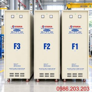 Ổn áp Standa 3 pha 800KVA SH3-800K/3II giúp ổn định điện áp 380V, bảo vệ toàn diện hệ thống máy móc nhà xưởng và tối ưu hóa hiệu suất vận hành.