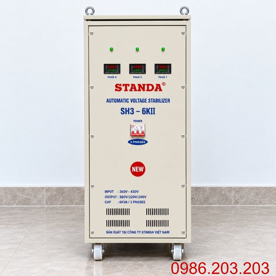 Ổn áp Standa 6KVA 3 pha