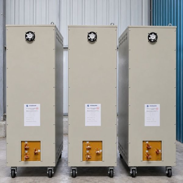 Ổn áp Standard 3 pha 600KVA SH3-600K/3II chuyên dùng ổn định điện áp tự động, chống quá tải, ngắn mạch, nâng cao độ bền và bảo vệ các thiết bị điện.