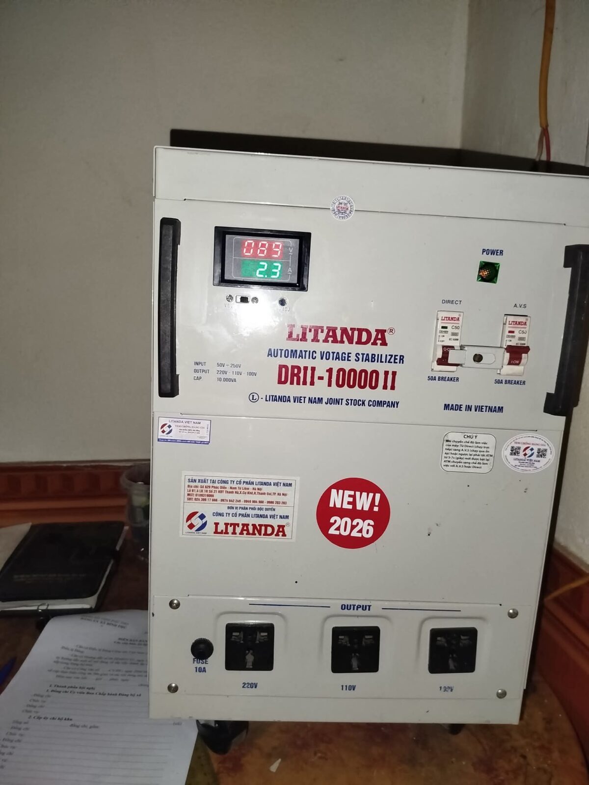 Ổn áp Litanda 10kVA 1 pha